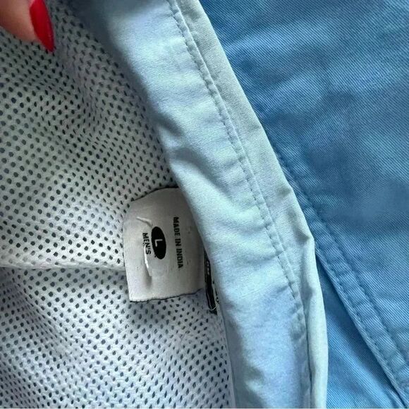 Large Blue Columbia short sleeve PFG shirt - Picture 2 of 4